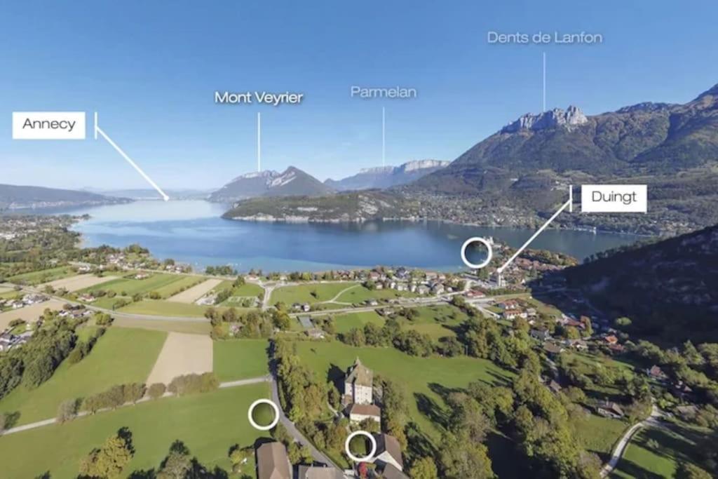 Duplex A 120 M Du Lac D'Annecy Duingt Kültér fotó